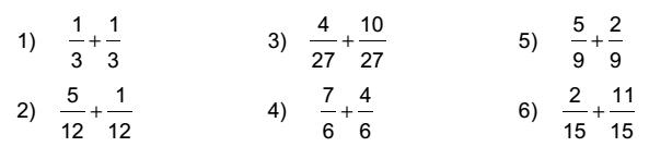 Addition de fraction
